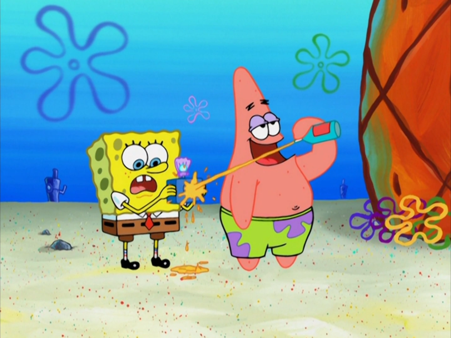 Image SpongeBob, Patrick, Camera, and Cheese Fizz.png Encyclopedia