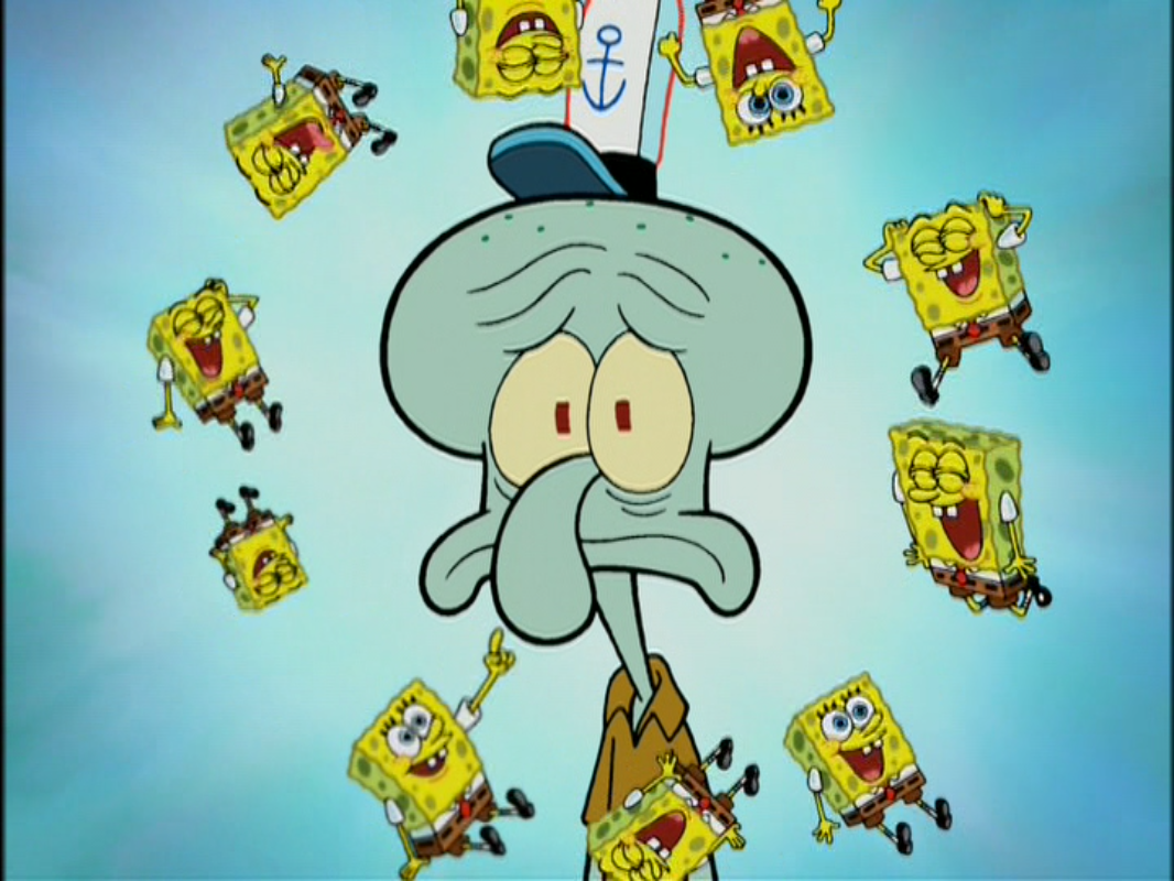 being conceited only leaves you sad - Rainbow SpongeBob