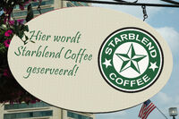 Starblend Coffee Uithangbord