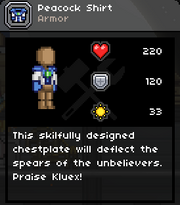 Peacock chest