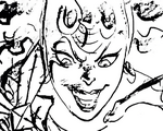 Kale face sketch