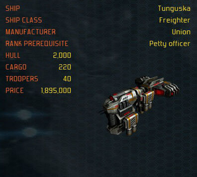 Tunguska ship