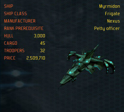 Myrmidon ship