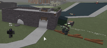 House with weird barricades