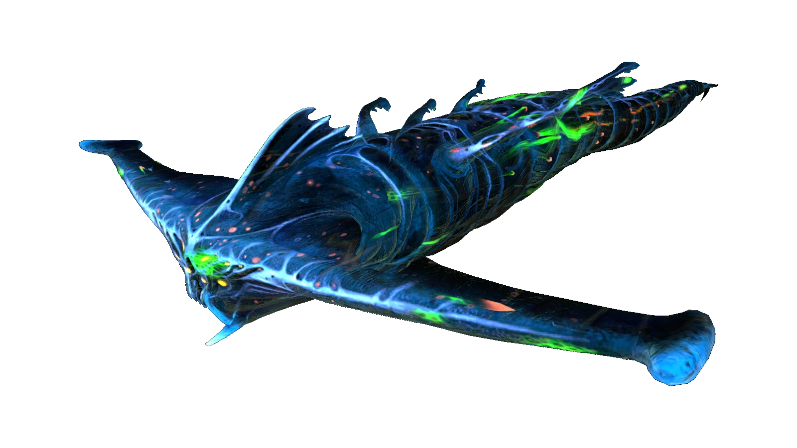 Как нарисовать призрачного левиафана из игры subnautica