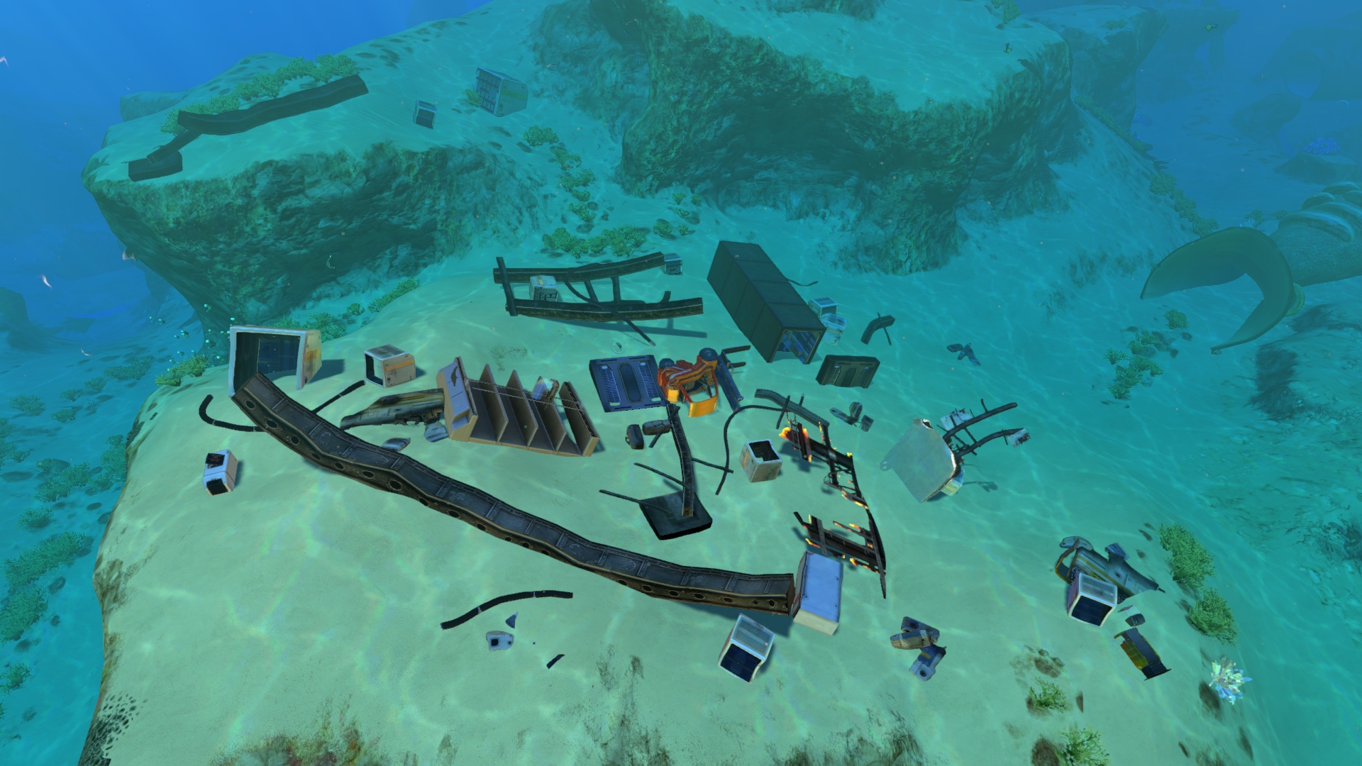 Как найти мелкие и крупные обломки Авроры в Subnautica