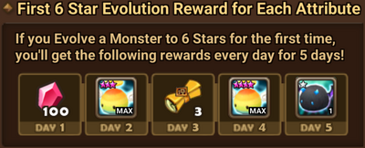 First 6* Evolution Reward