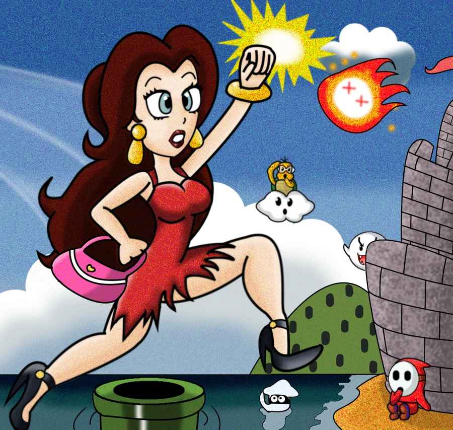 Image - Super pauline by albertojz356-d2ejlim.png | Super Mario Bros X