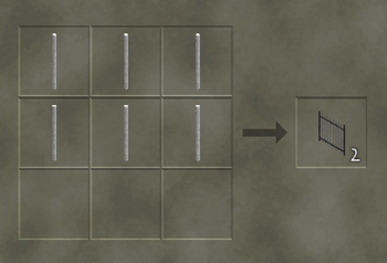 Crafting an iron fence