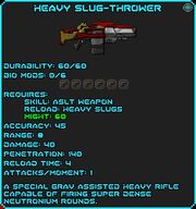 Heavy Slug-Thrower info