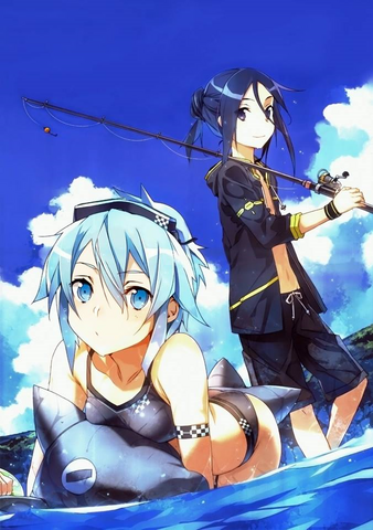 File:Kirito and Sinon swimsuits.png