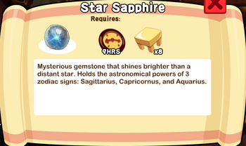 Star Sapphire Text