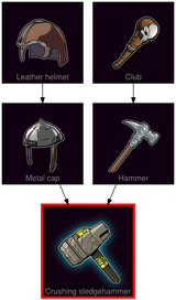 ResearchTree Crushing sledgehammer