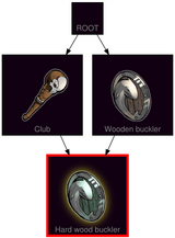 ResearchTree Hard wood buckler