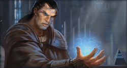 Exar Kun experimenteert met de Dark Side of the Force
