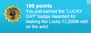 Lucky Badge