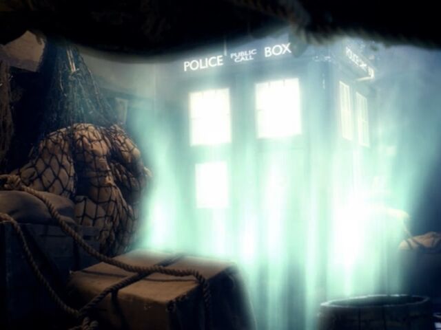 File:The TARDIS gets "towed".jpg