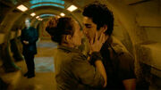 Cass kisses Lunn