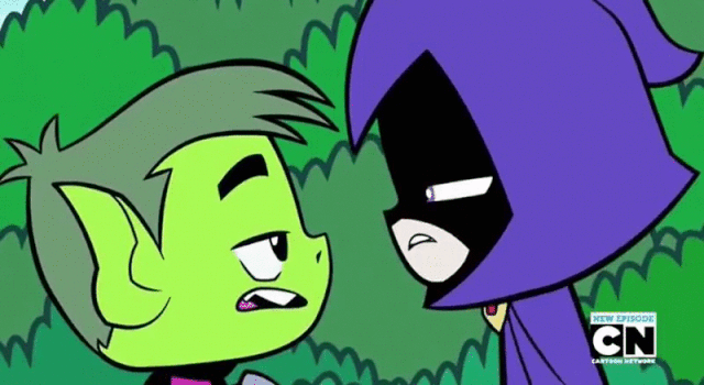 Image - Beast Boy & Raven Kissing.gif | Teen Titans Go! Wiki | Fandom ...