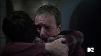 Liden-Ashby-Dylan-O'Brien-Stilinski-and-Stiles-hug-Teen-Wolf-Season-6-Episode-10-Riders-on-the-Storm