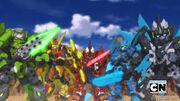 Tenkai knights as one