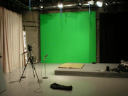 Green screen-half