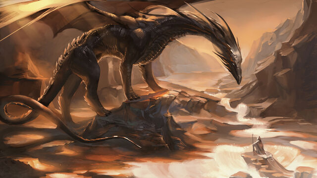 File:Dragon, dwarf offering.jpg