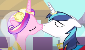 Shining armor and Cadance