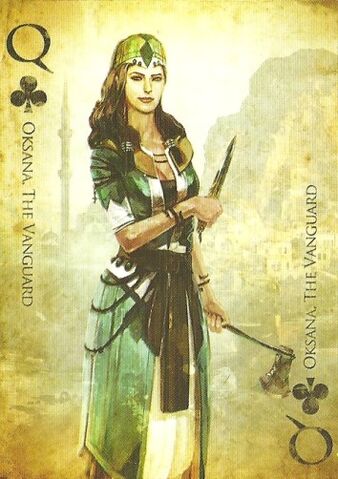 Archivo:Assassins creed card oksana the vanguard.jpeg