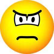 Scowling