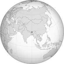 Bhutan (orthographic projection).svg