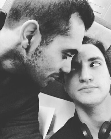 File:Sachin Sahel and Richard Harmon beard.jpg