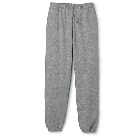 File:Elastic Cuff Sweat pants Gray Heather .jpg