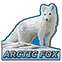 Arctic fox badge