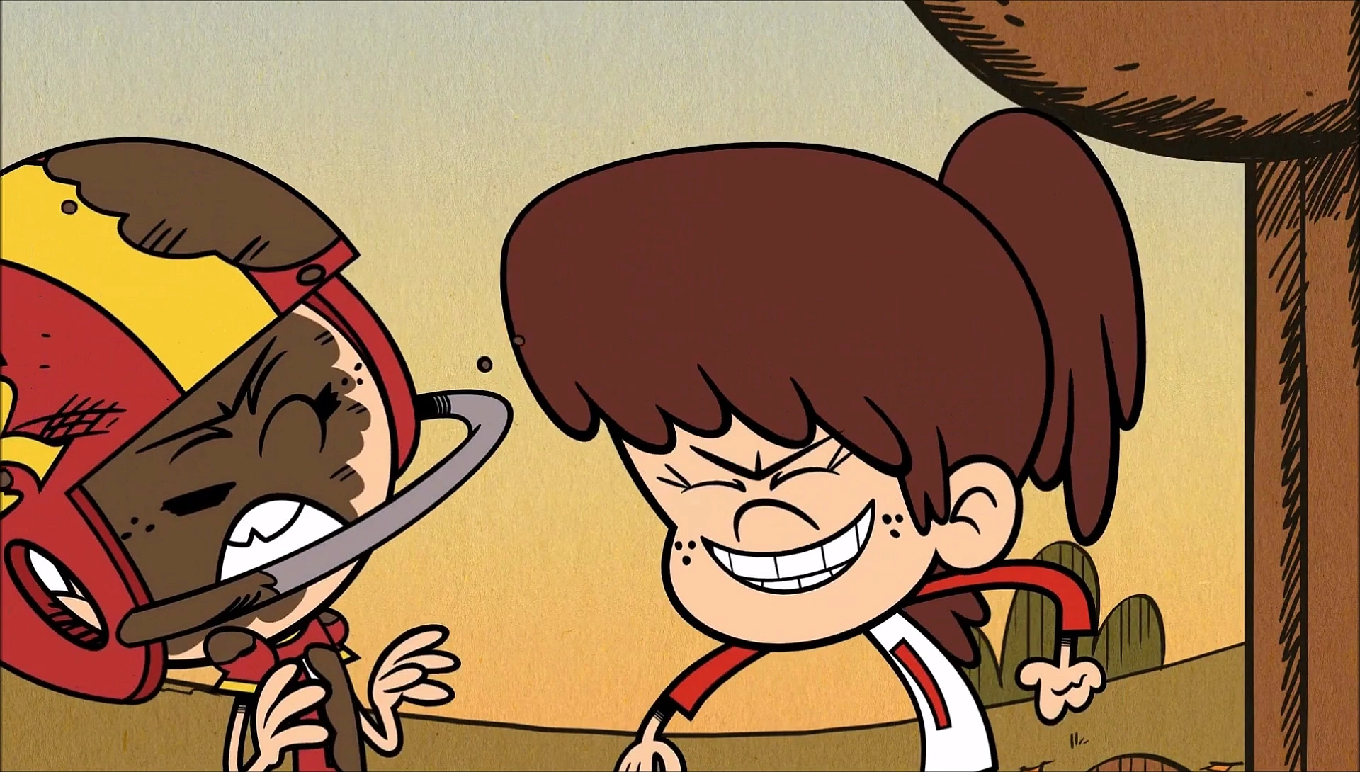 Image - S1E21A Lynn throws mud at Linc.png | The Loud House