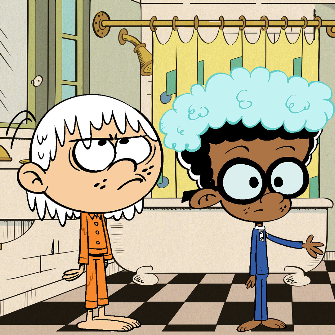 Image Lincoln And Clyde In Their Pjs The Loud House 