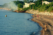 Beach erosion