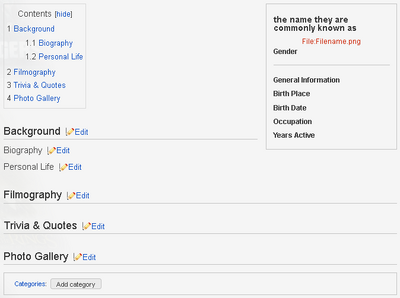 People Page Example