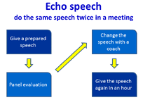 Echo speech