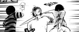 Ken et Toka s'entraine contre Yomo.jpg