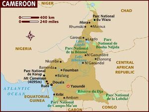Cameroon map 001