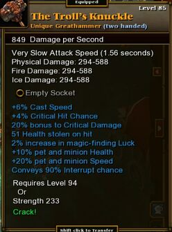 The Trolls Knuckle