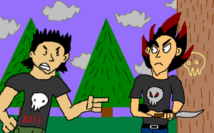 Kuro angry at Flare