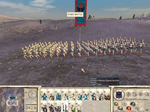 34 pontus infantry pikemen phalanx screen