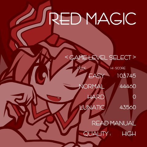 File:Touhou Red Magic Menu.png