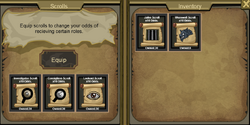 Equip Scrolls
