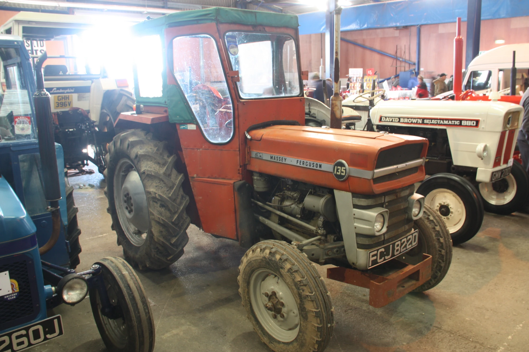 Image MF 135 + Lambourne cab (FCJ 822D) at Somerset 2013 IMG 6883
