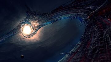 Futuristic-spaceship-painting