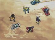Car Robots Ninja Team VS Predacons
