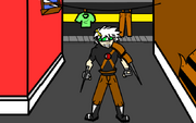 Blade-in action